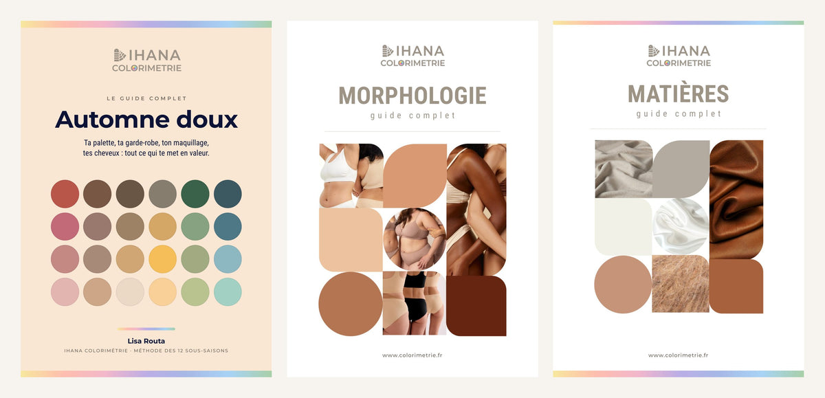 Kit garde-robe automne doux : guide automne doux, guide morphologie, guide des matières